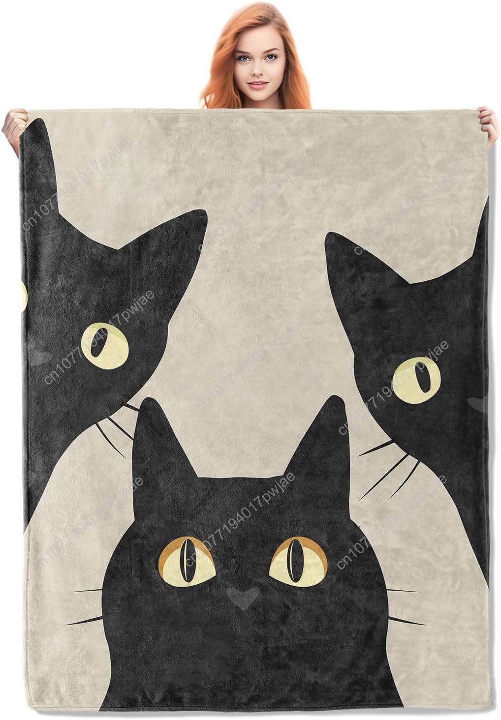 Home Textiles Usa - Manta de gato divertida, regalos para