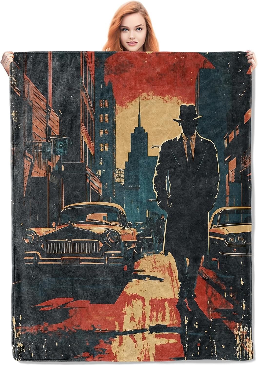 Home Textiles Usa - Manta de Detective Noir, regalos para