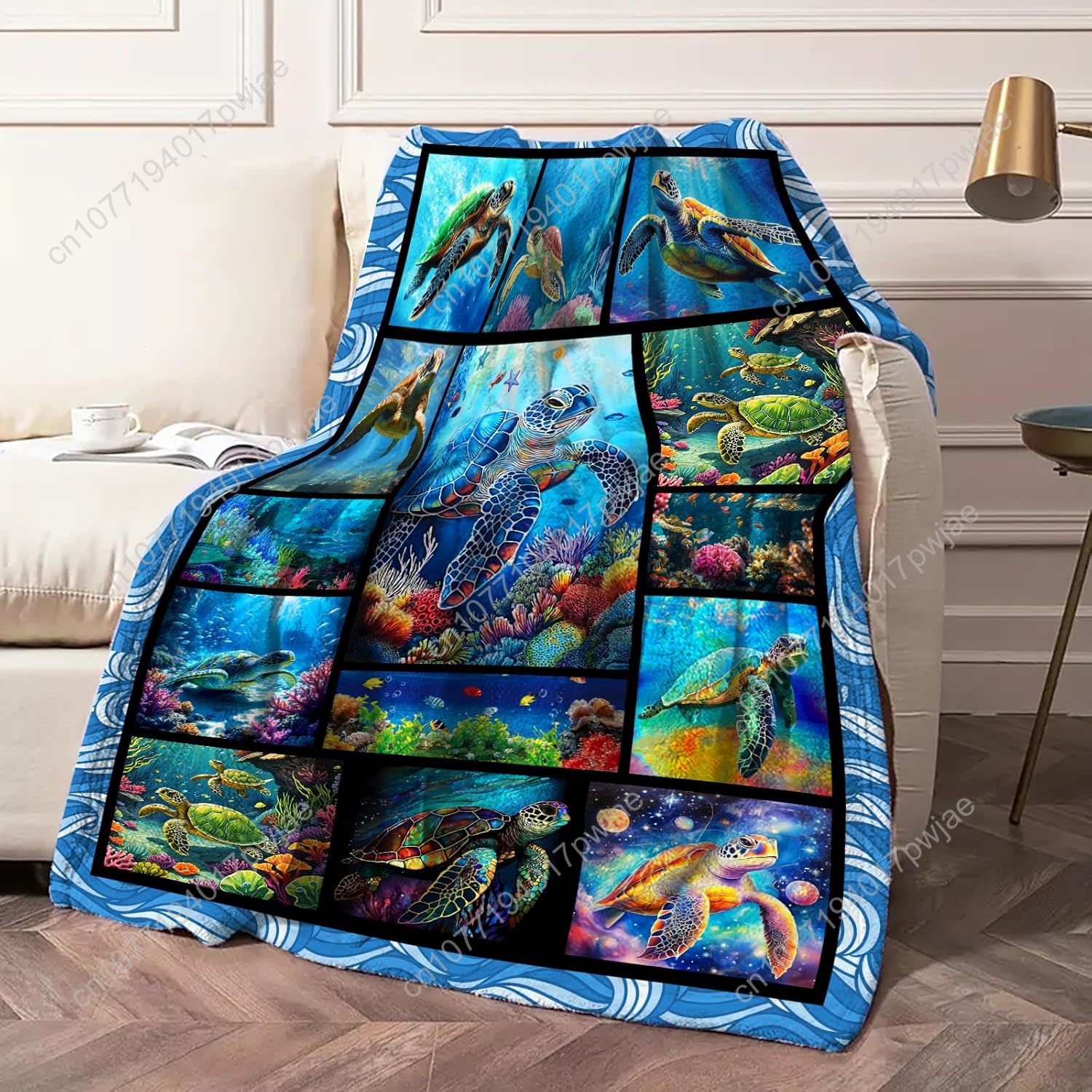 Manta de franela de tortuga ma - Home Textiles Usa reseña y precio