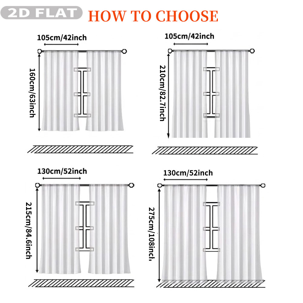Cortinas Transparentes Planas  - Home Textiles Usa reseña y precio
