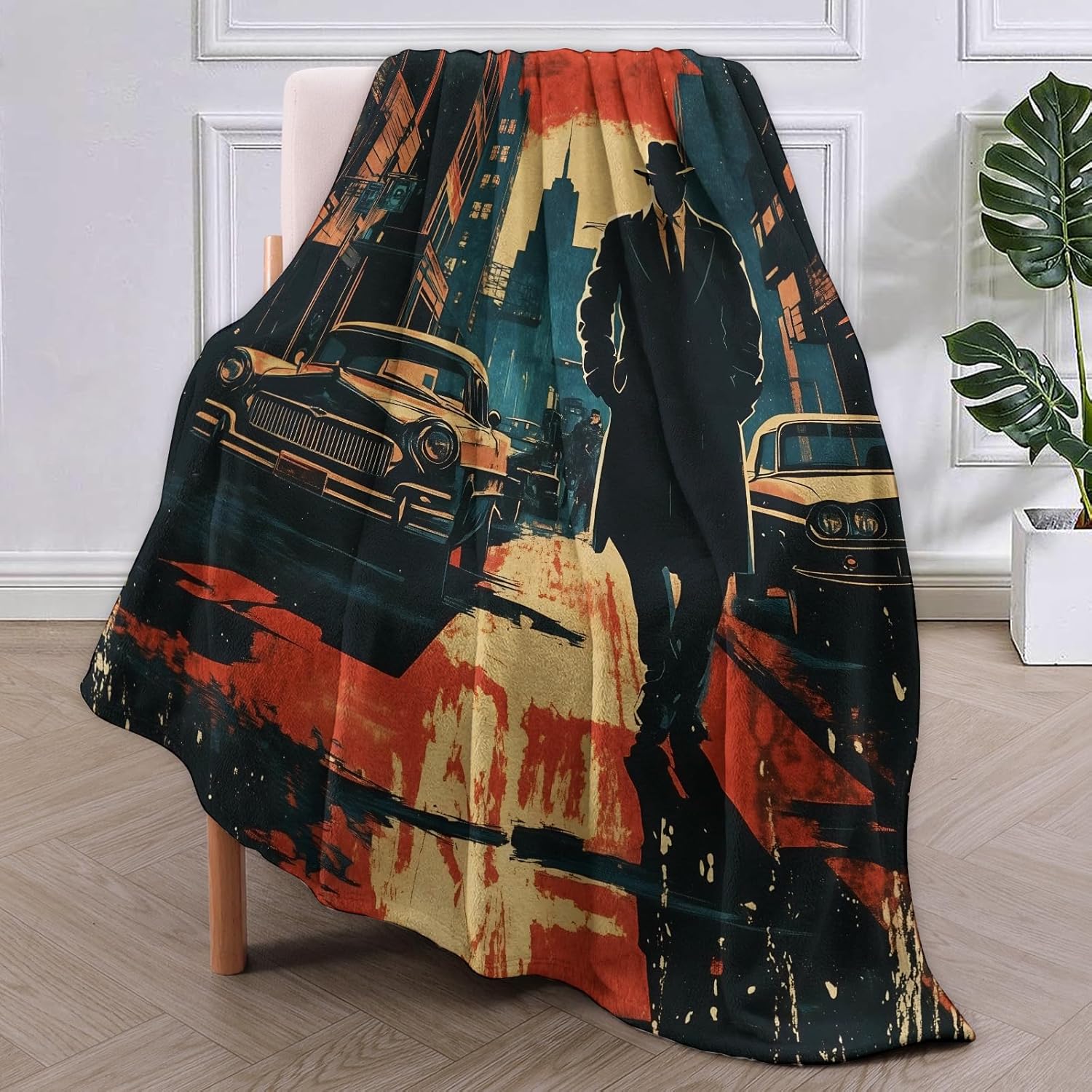 Manta de Detective Noir, regal - Home Textiles Usa reseña y precio