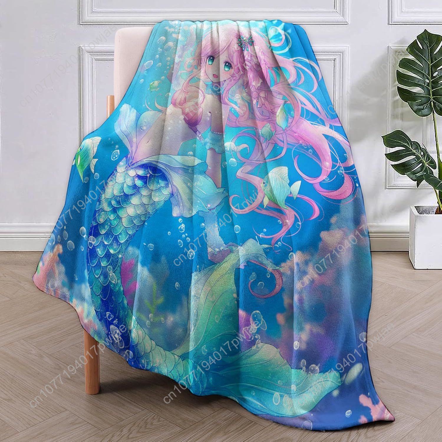 Manta de sirena bonita, mantas - Home Textiles Usa reseña y precio